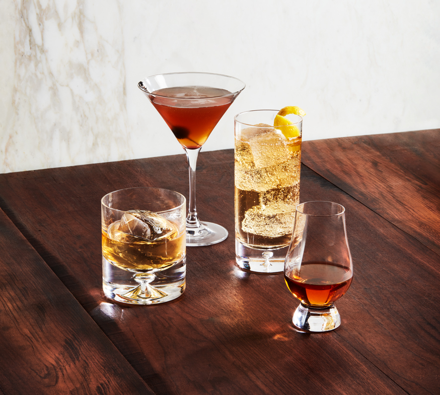 Image of various scotch cocktails